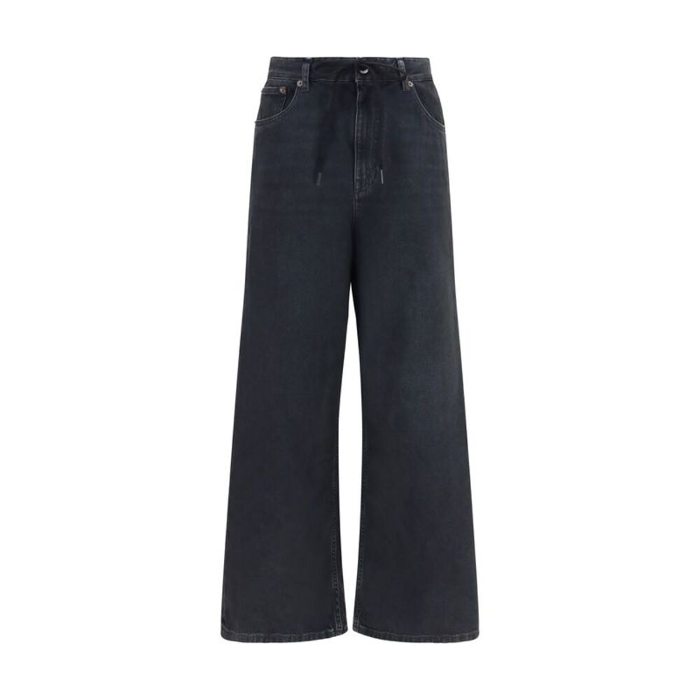 Mm6 Women Straight-Leg Stretch Denim Jeans